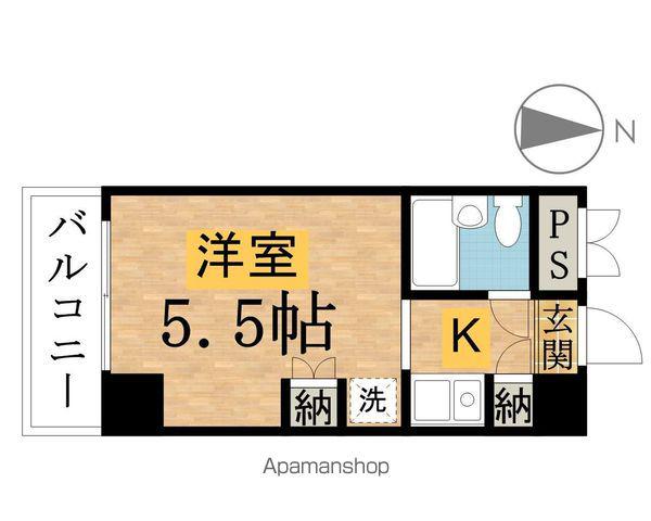 リビエール八王子(1K/5階)の間取り写真