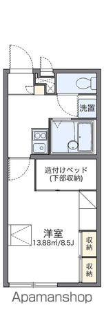 レオパレスグランシャリオ(1K/2階)の間取り写真