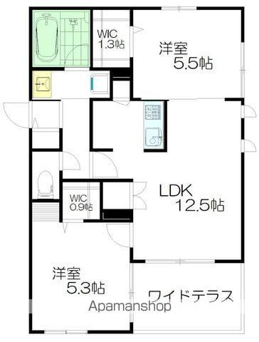 NANALA(2LDK/1階)の間取り写真