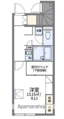 レオパレス小見川(1K/1階)の間取り写真