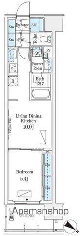 ロイヤルパークス有明(1LDK/8階)の間取り写真