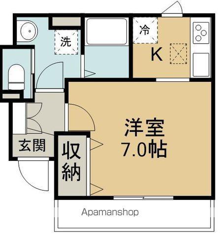 コンフォート霞ヶ関(ワンルーム/1階)の間取り写真