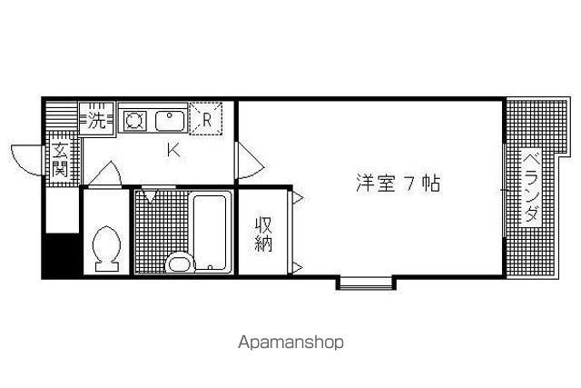 エクシード円町(1K/2階)の間取り写真