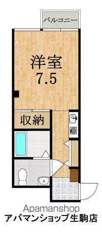 東生駒ツインビル2号館(ワンルーム/3階)の間取り写真