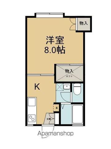 アコーダンス松田A棟(1K/1階)の間取り写真