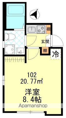 ザ・ハウス小岩(1K/1階)の間取り写真