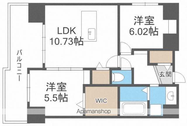 プレジデンス ざ・荒江(2LDK/3階)の間取り写真