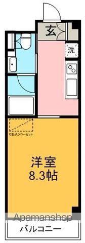 AVIEW(1K/3階)の間取り写真