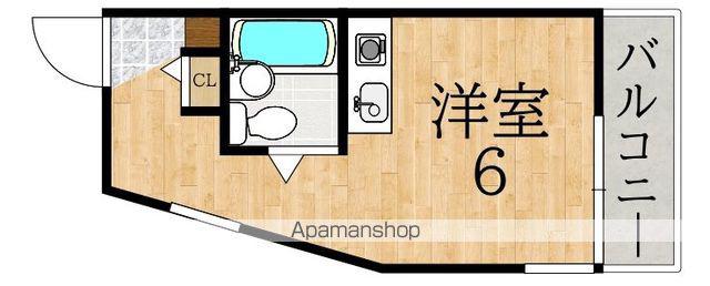 シティホームズ富雄駅前(ワンルーム/4階)の間取り写真