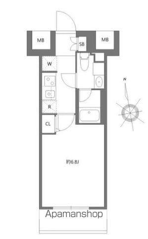 エヌステージジェイアール新白岡駅前(1K/9階)の間取り写真
