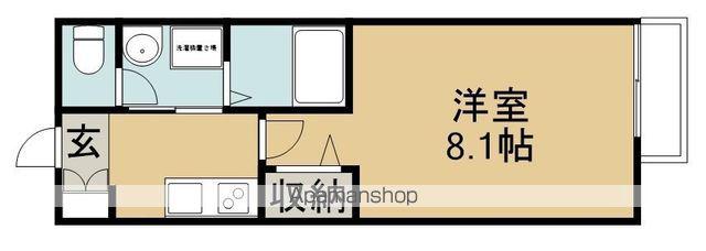 パークフォレスト東照宮(1K/1階)の間取り写真