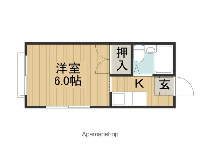 中央本線 茅野駅 徒歩46分 2階建 築32年(1K/2階)の間取り写真