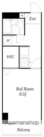 レジデンス106(1K/3階)の間取り写真