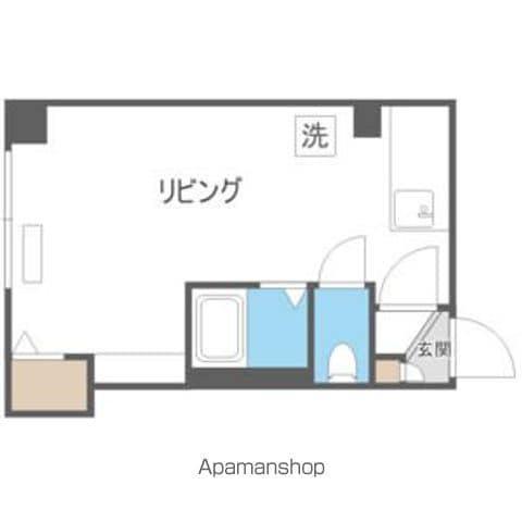 グッドフィールド美園Ⅱ(ワンルーム/2階)の間取り写真