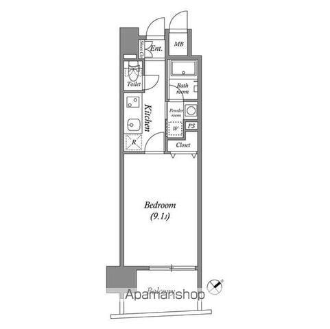 千種アヴァンギャルドプレイス(1K/2階)の間取り写真