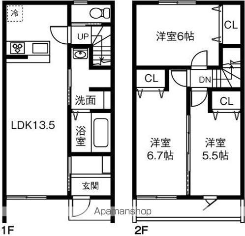 VILLAGE 嶺(3LDK)の間取り写真