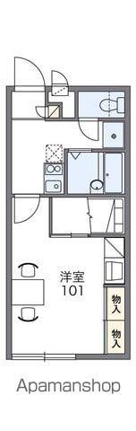 レオパレス平出(1K/1階)の間取り写真