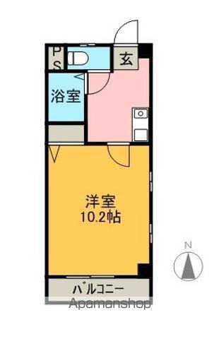 MEMORY POCKET(1K/1階)の間取り写真