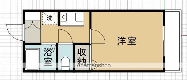 レトワール(1K/1階)の間取り写真