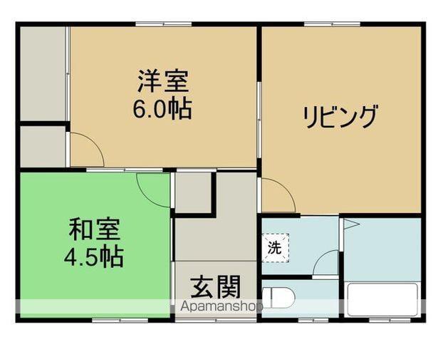 中村アパート(2DK/1階)の間取り写真