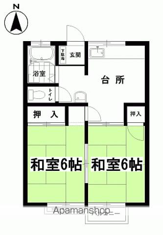 五町目一番館(2DK/2階)の間取り写真