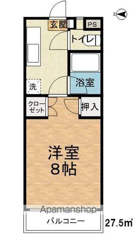 ファンテイン相生(1K/4階)の間取り写真