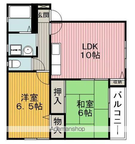 セピアコート豊中(2LDK/1階)の間取り写真