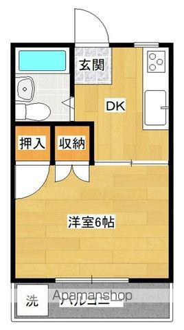 千日ビル(1K/2階)の間取り写真