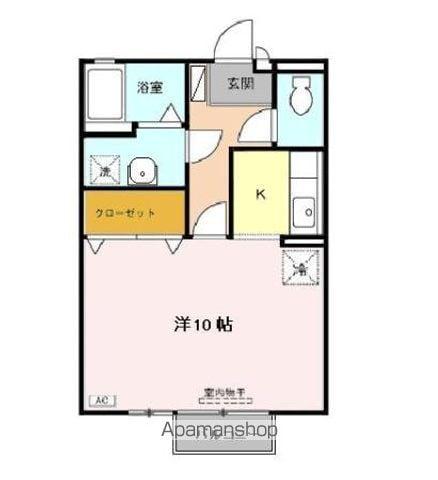 レグルス・レジデンス(1K/1階)の間取り写真