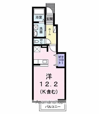 ミ・カシータ(1K/1階)の間取り写真