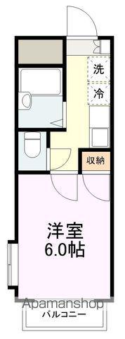 サンパレス宮町(1K/2階)の間取り写真