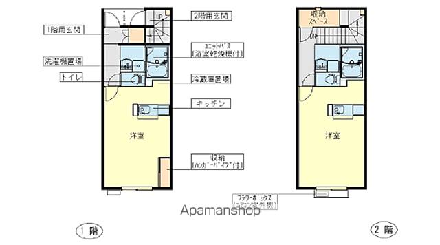 レオネクストグランシエスタ(1K/1階)の間取り写真
