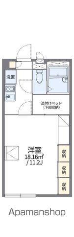 レオパレスグロリアスⅢ(1K/2階)の間取り写真