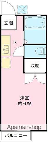 ロッシュ(1K/2階)の間取り写真