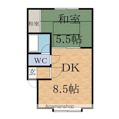 シーゲルハイムNO1(1LDK/1階)の間取り写真