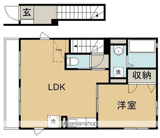 カーサパセオ(1LDK/2階)の間取り写真