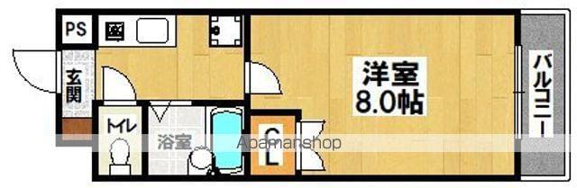 パテオ長居(1K/3階)の間取り写真