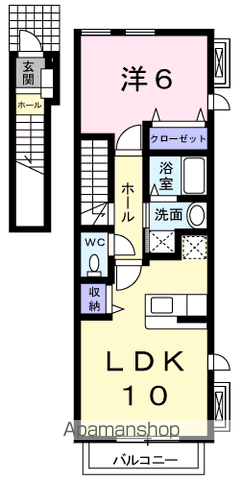 シュティル・ブリーゼⅡ(1LDK/2階)の間取り写真