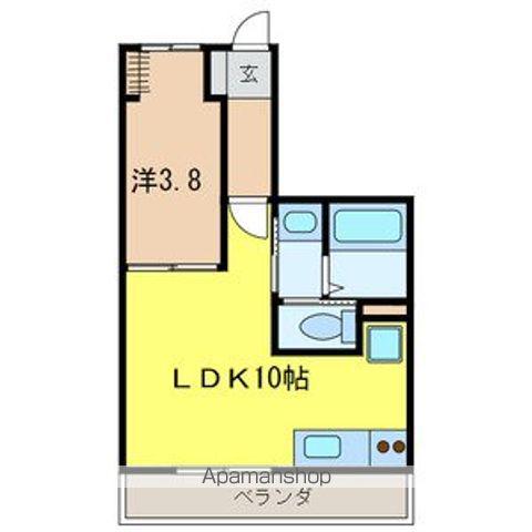 松戸レジデンス(1LDK/1階)の間取り写真