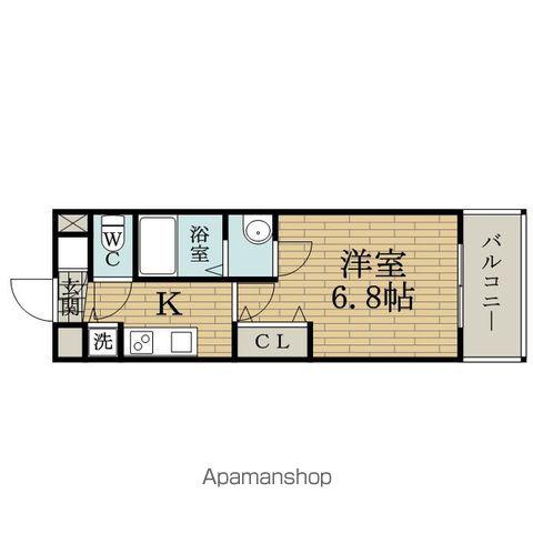 アクアプレイス大阪T2(1K/8階)の間取り写真