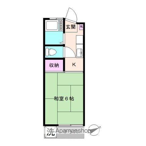 パークハイツ豊玉南(1K/1階)の間取り写真