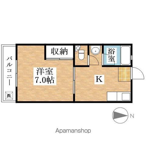 西春師勝第二ビル(1K/3階)の間取り写真