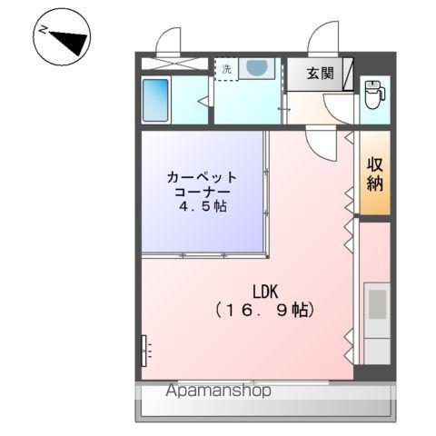 コンフォース21(1LDK/3階)の間取り写真