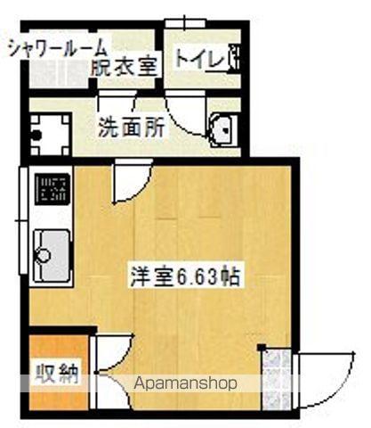 ラグーナGION(ワンルーム/2階)の間取り写真