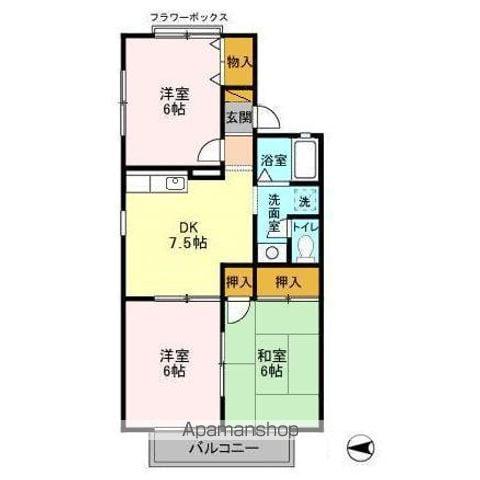 ソフィアコーポ(3DK/2階)の間取り写真