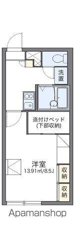 レオパレスサン曙(1K/1階)の間取り写真