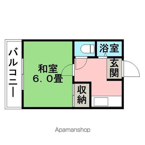 レジデンス中村(1K/2階)の間取り写真