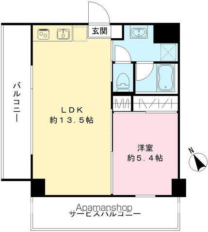 グランリーオ(1LDK/5階)の間取り写真