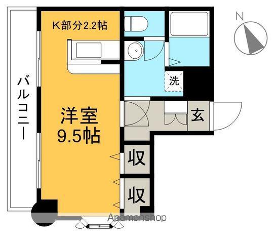 メゾンSEI(ワンルーム/2階)の間取り写真