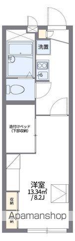 レオパレスTEPPO(1K/1階)の間取り写真